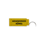 Portachiavi con righello pieghevole in plastica con scritte, lunghezza 50 cm - Heimwerker König [rlz-08-n2]
