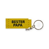 Portachiavi con righello pieghevole in plastica con scritte, lunghezza 50 cm - Bester Papa [rlz-08-n3]