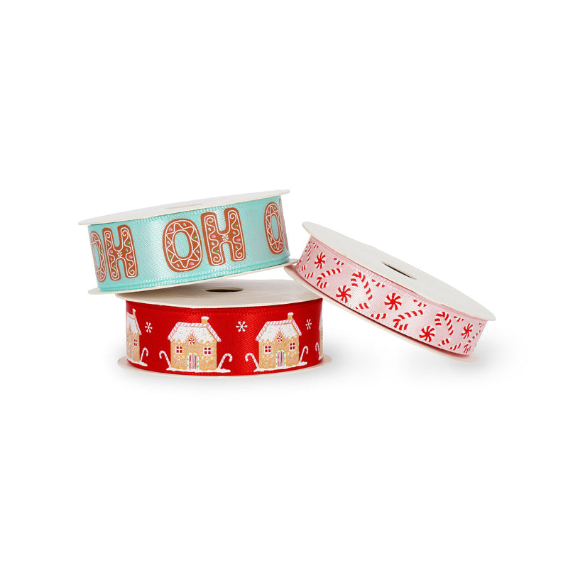 Set di 3 Nastri Decorativi - Gingerbread House