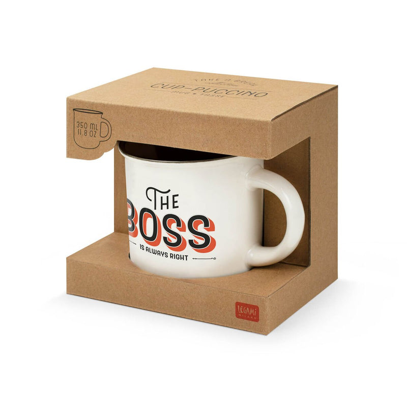 Tazza In Porcellana New Bone China Cup - Puccino - Boss - Realizzandoo