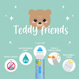 Teddy Friends Set Di 12 Pennarelli - Teddy Bear - Realizzandoo