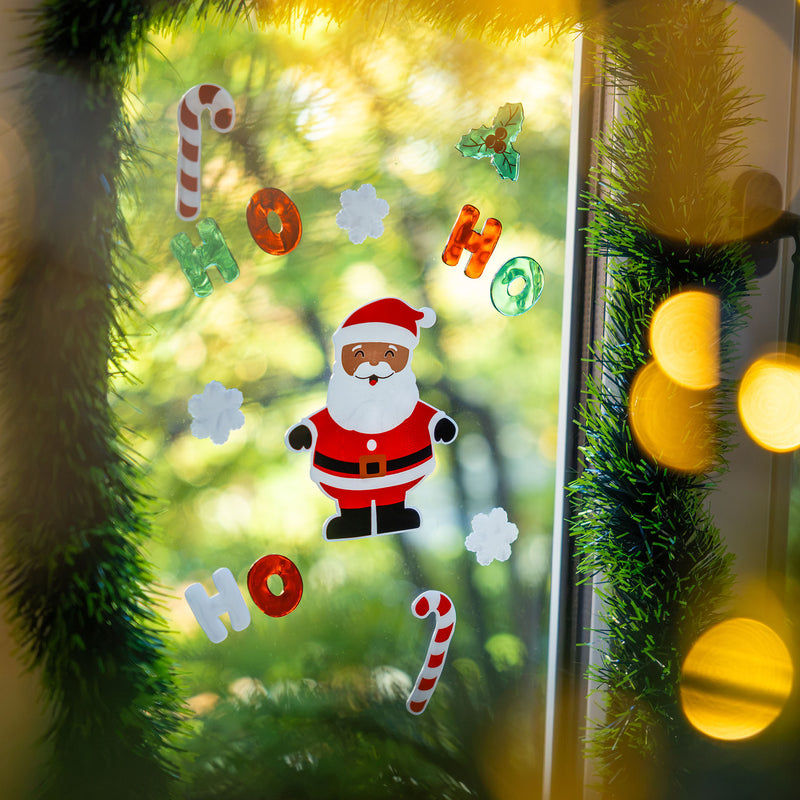 Window-Glow Set di 10 Adesivi in Gel per Finestra - Gingerbread