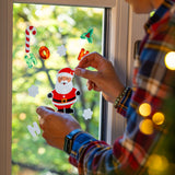 Window-Glow Set di 10 Adesivi in Gel per Finestra - Gingerbread