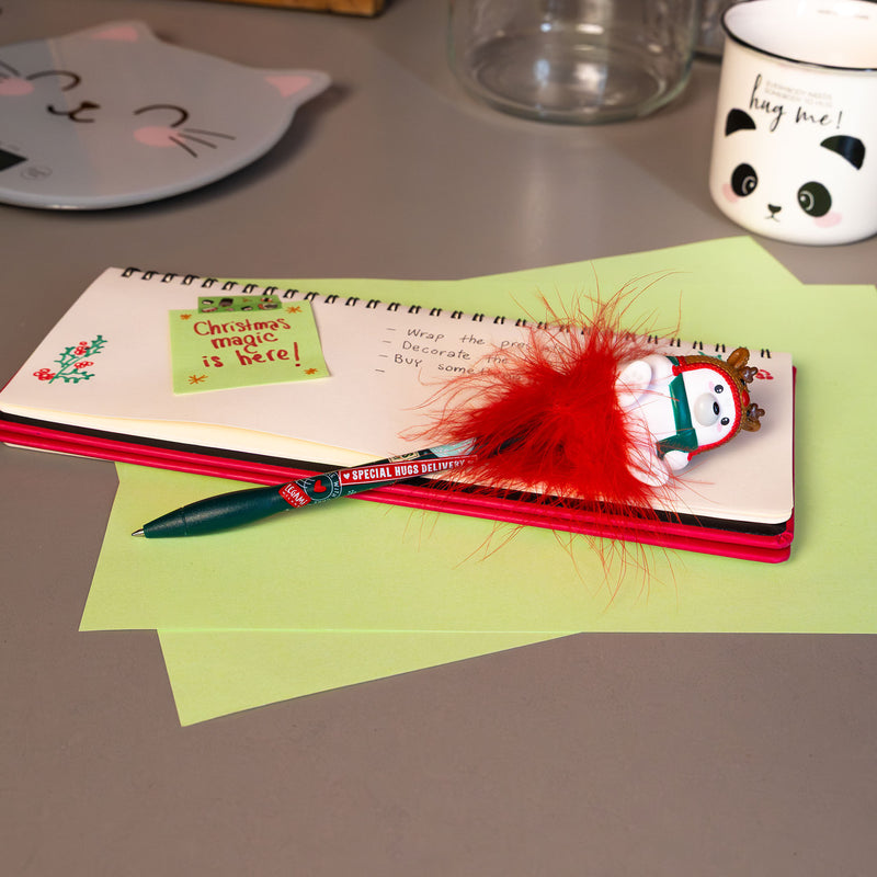 Writing Is Magic Penna Gel Luminosa di Natale - Polar Bear Reindeer
