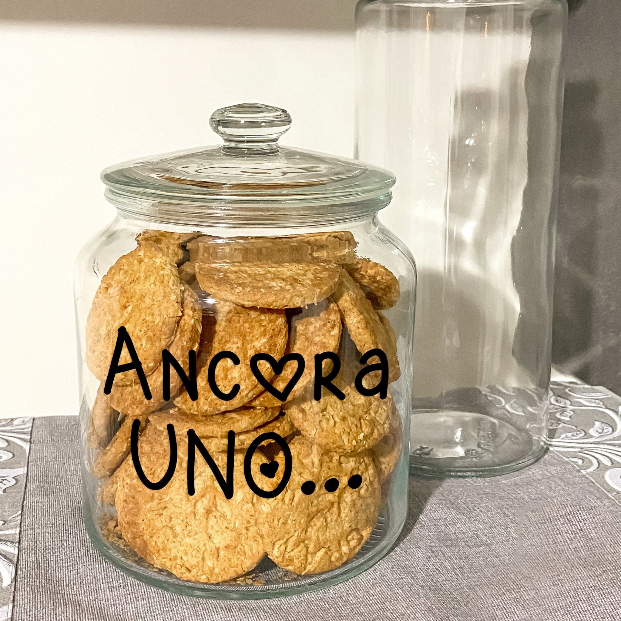 Biscottiera con scritta "Ancora Uno..." - Realizzandoo