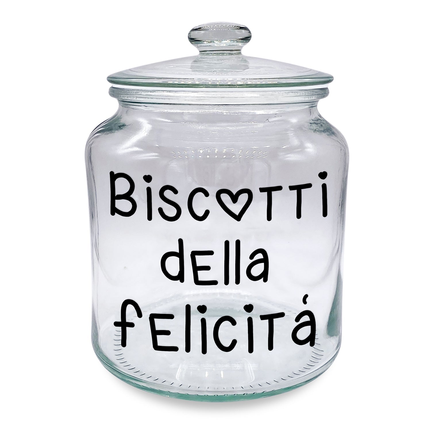 Biscottiera con scritta "Biscotti della Felicità" - Realizzandoo