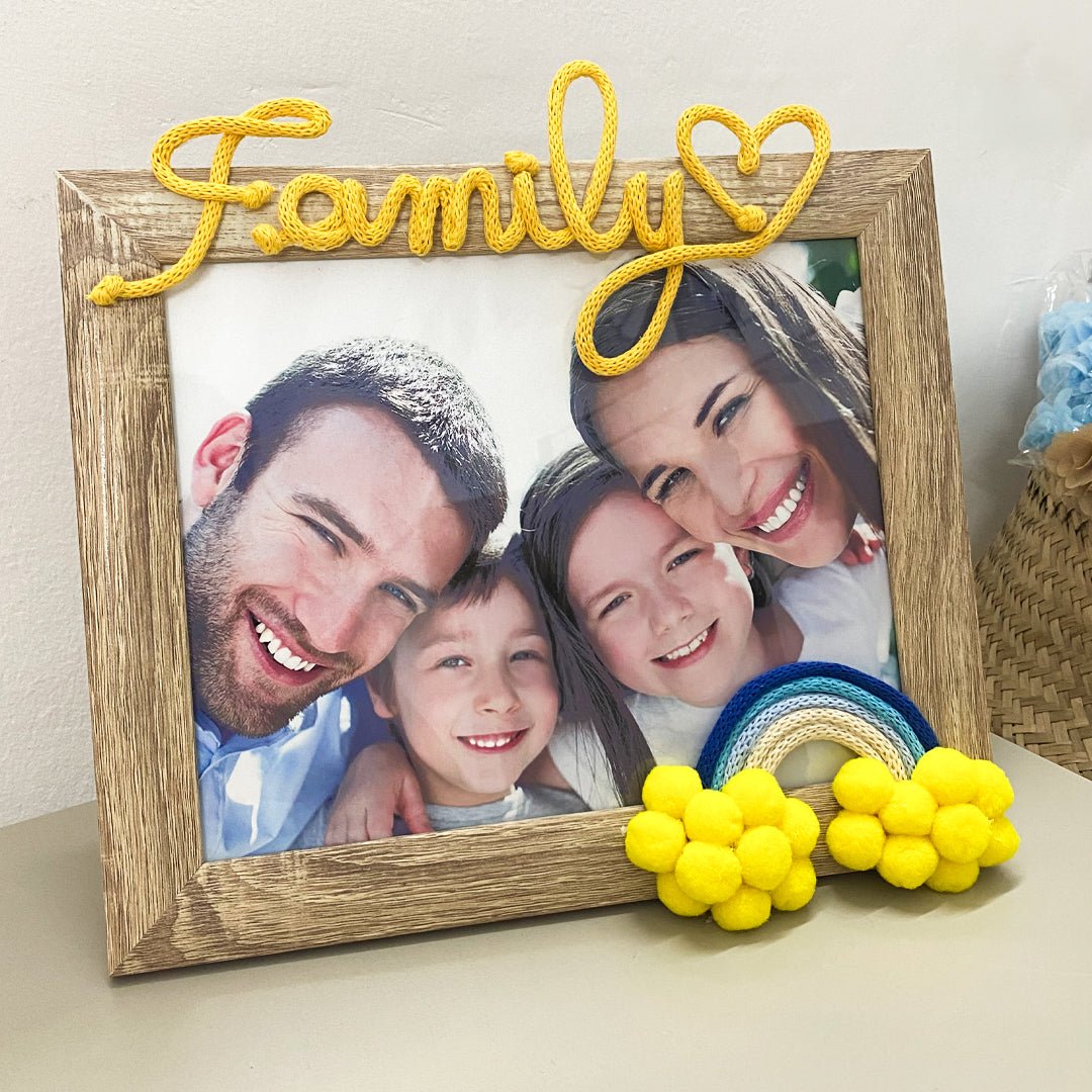 Cornice Famiglia Portafoto Personalizzata con Nome o Scritta - Realizzandoo